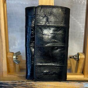Vintage real eel skin key holder